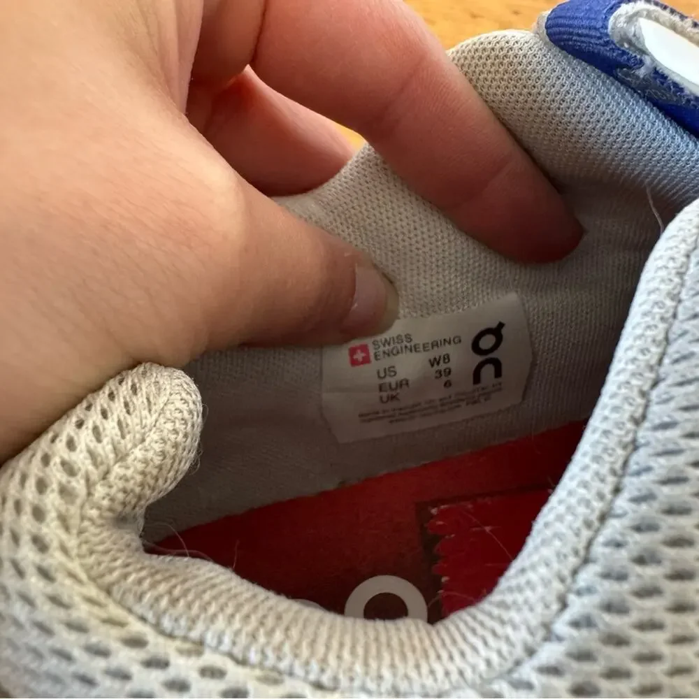 On Running The Roger Centre Court White Blue Clubhouse Athletic Sneakers Size 8 - Picture 4 of 7